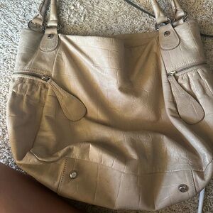 Arcadia tan leather purse